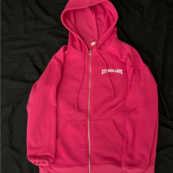 Pink Zip up Hoodie - Picture 4 of 4